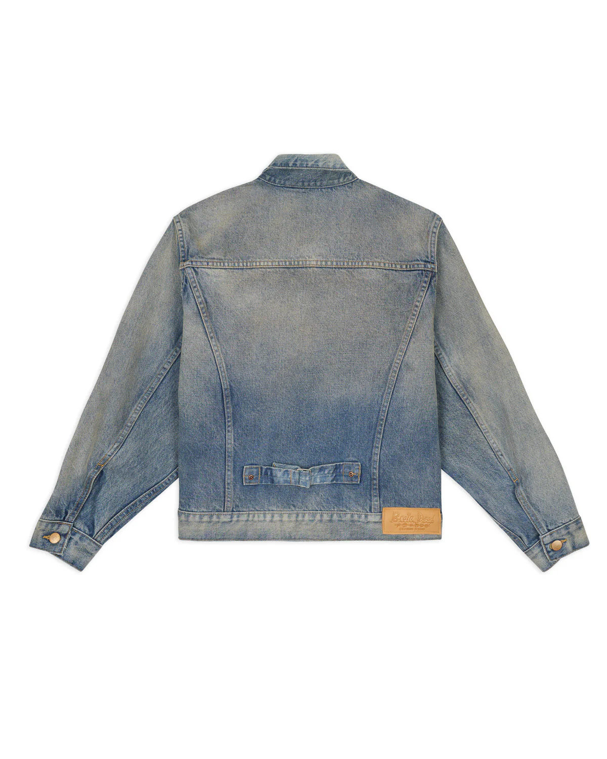 14.75oz Denim Trucker Jacket - Washed Indigo - Image 5