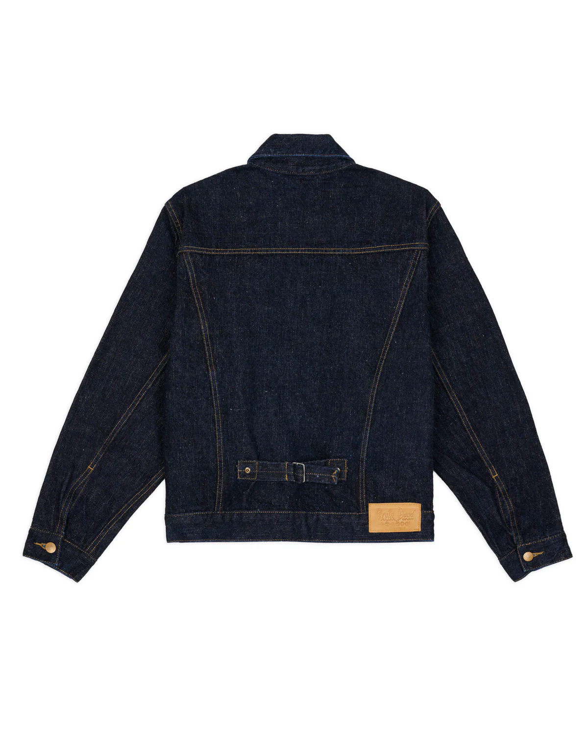15.5oz Selvedge Denim Trucker Jacket - Rinsed Indigo - Image 5