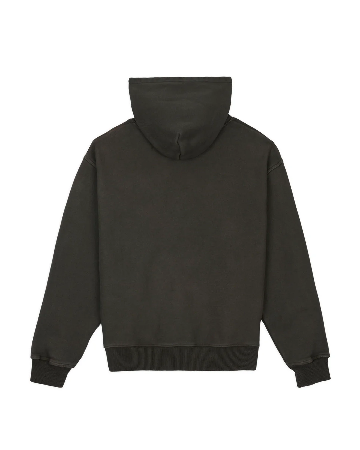 3D Embroidered Logohead Garment Dyed Hoodie - Brown - Image 5