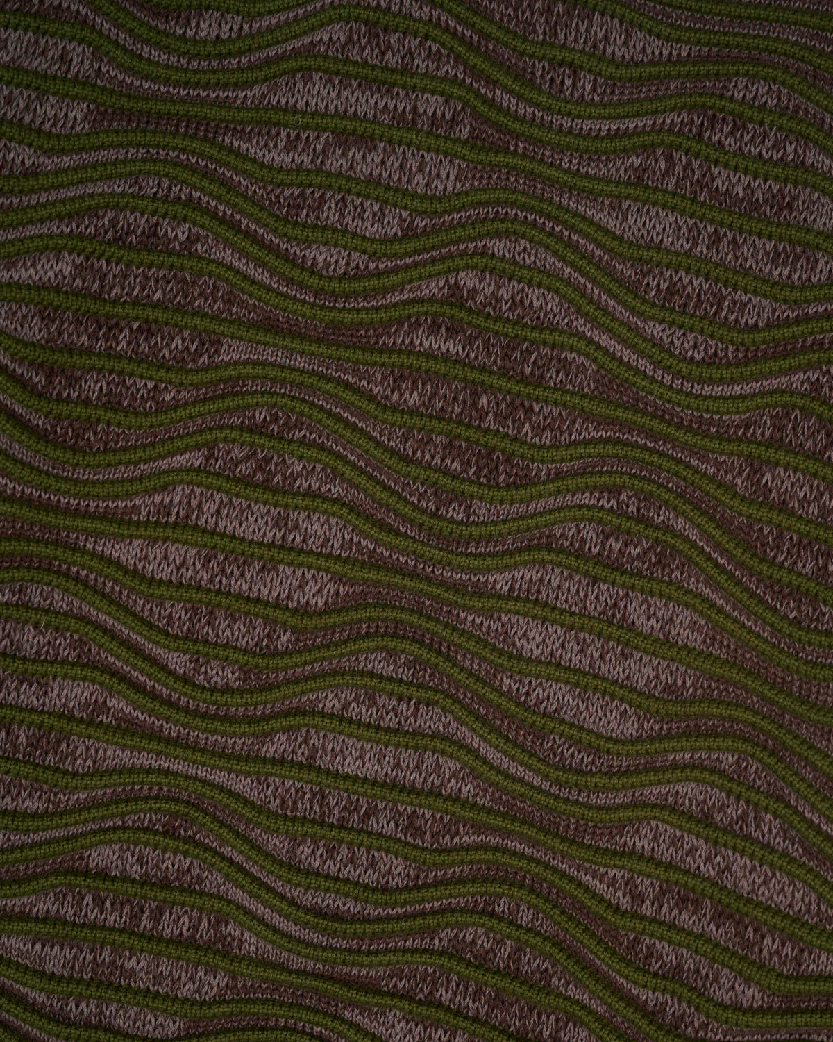 3D Wave Cropped Sweater - Forest Green - Image 4
