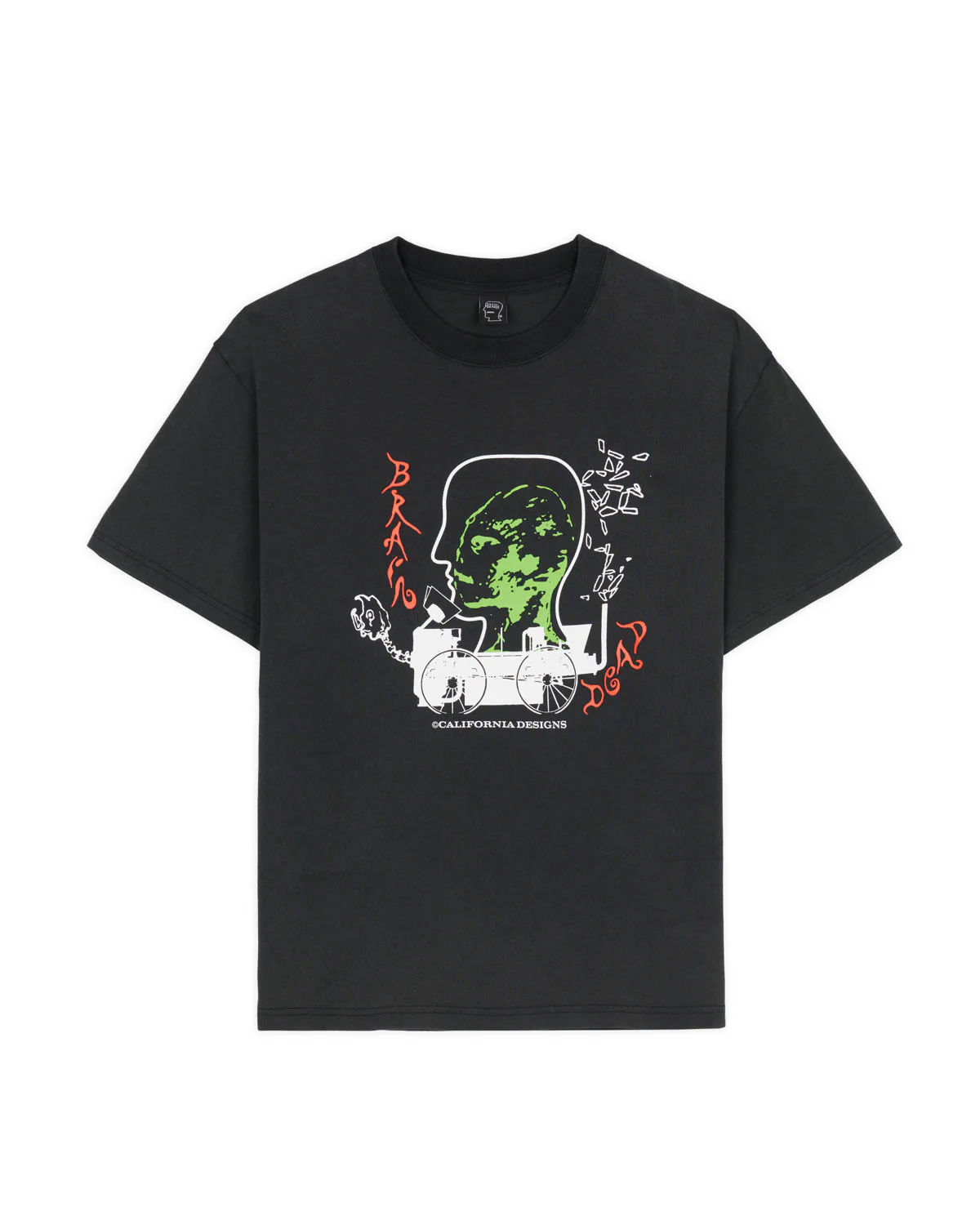 Alien Tractor T-shirt - Washed Black