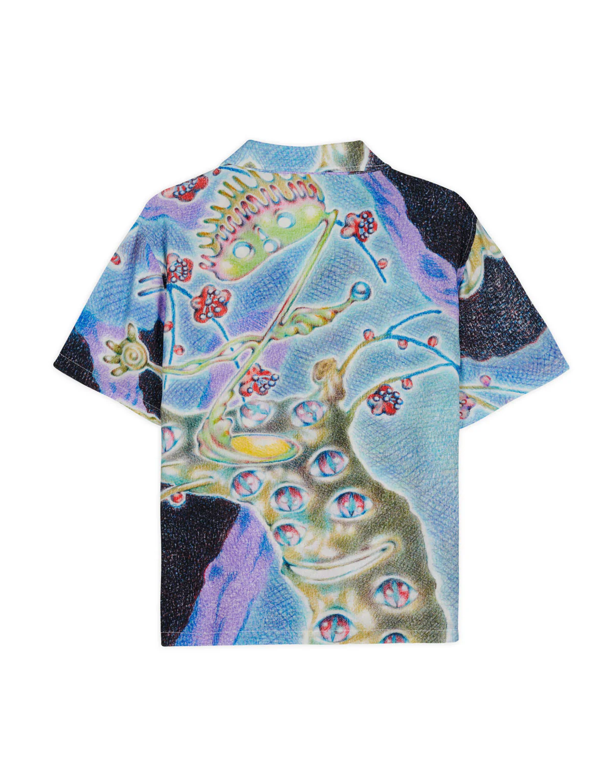 Aspen Eyes Short Sleeve Button Up Shirt - Blue Multi - Image 3