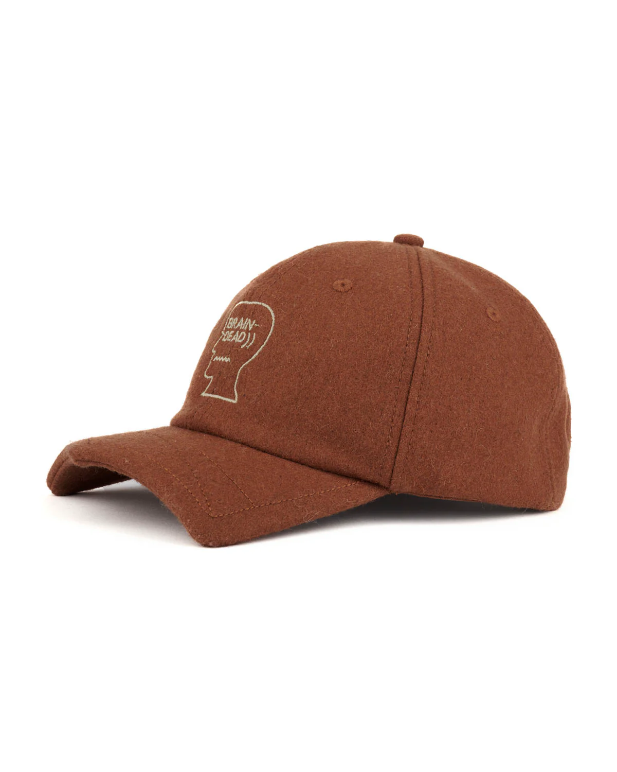 Batwing Logohead Flannel Hat - Brown - Image 4