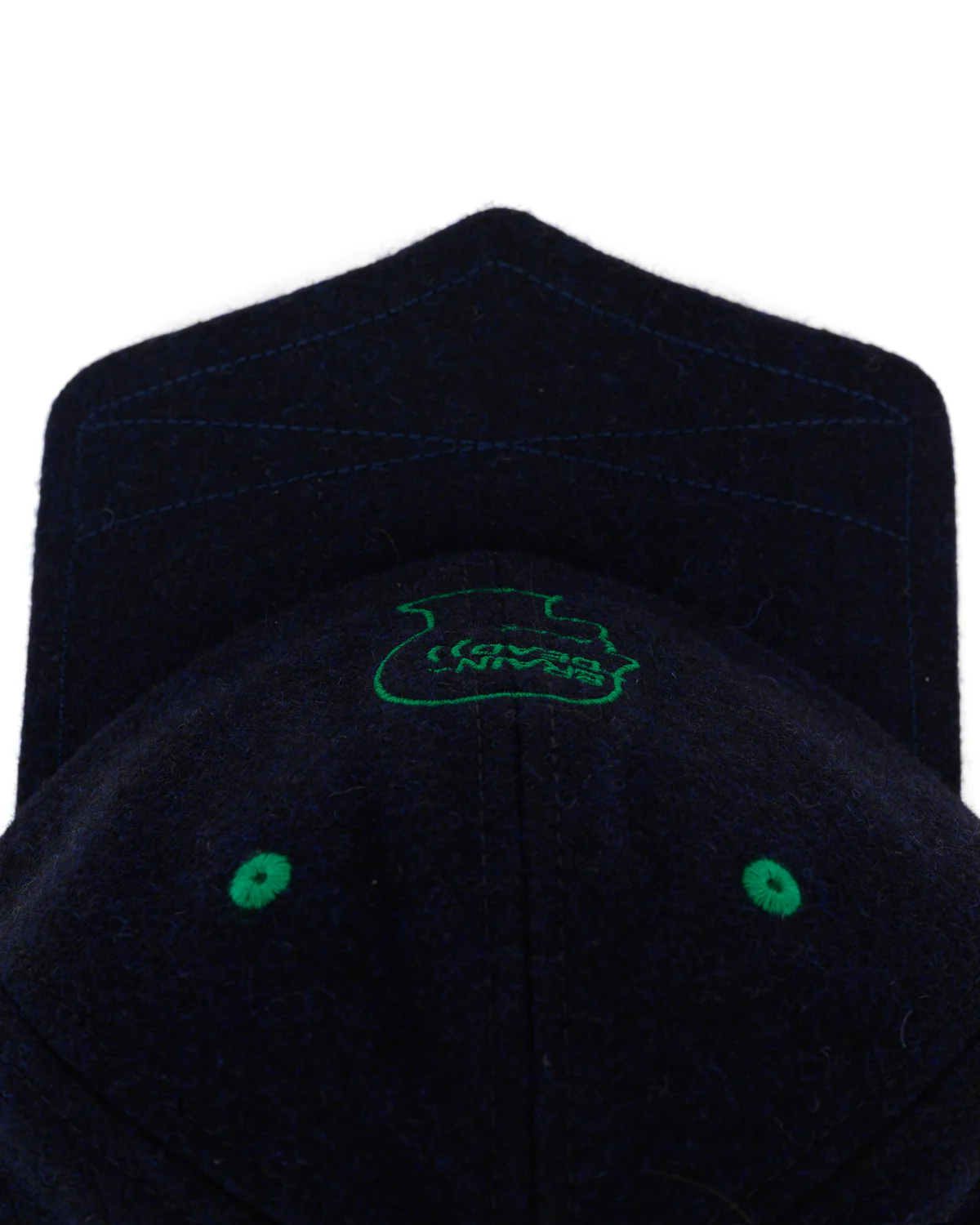 Batwing Logohead Flannel Hat - Navy - Image 3