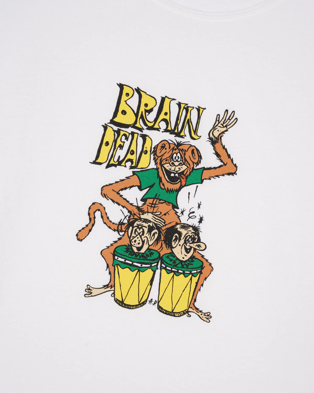 Bongo Brain T-shirt - White - Image 2