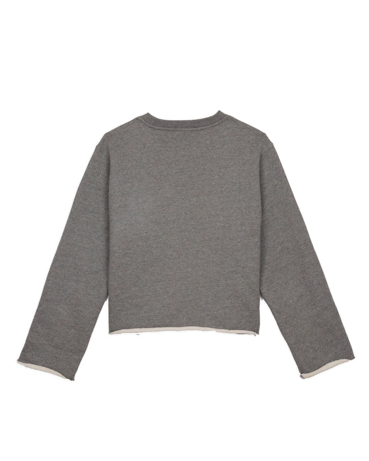 Boxy French Terry Sweatshirt - Heather Grey - Image 5