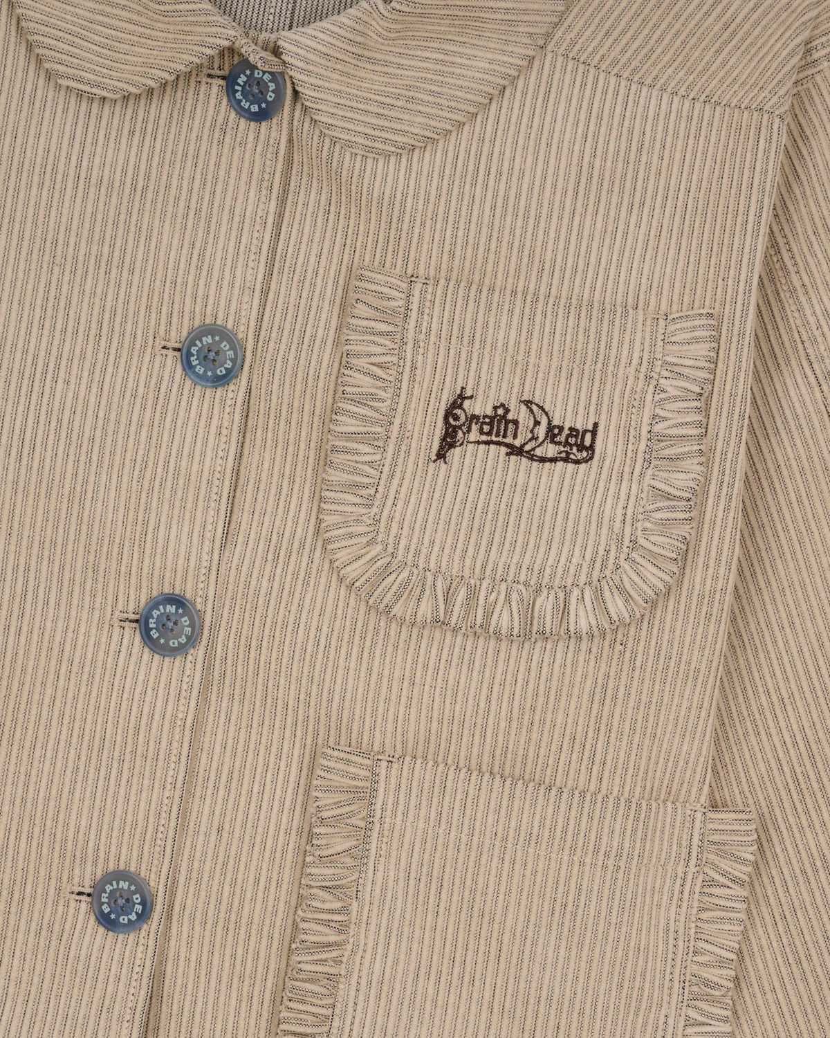 Boxy Ruffle Jacket - Natural - Image 3