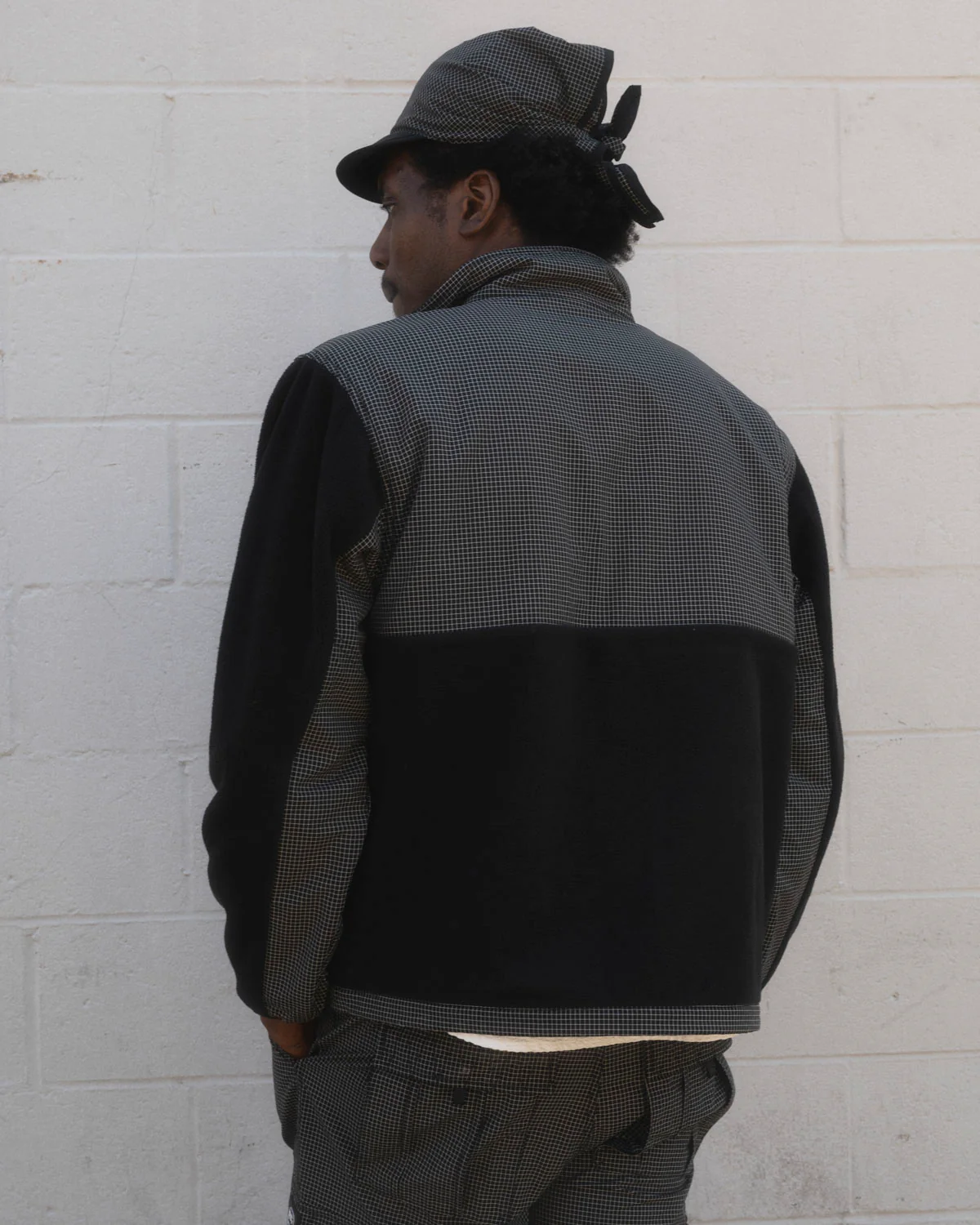 Brain Dead Equipment Ripstop Zip Fleece Jacket - Black - Image 2