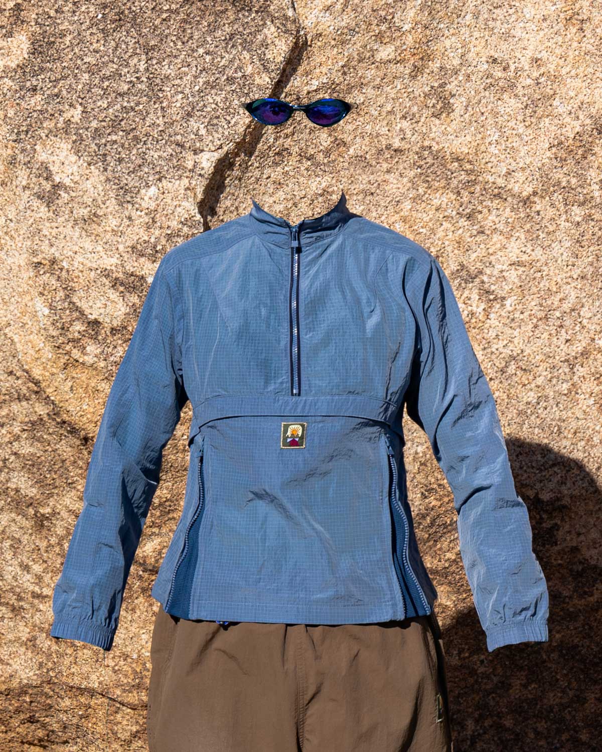 Brain Dead Equipment Tempo Zip Pullover - Slate Blue - Image 2