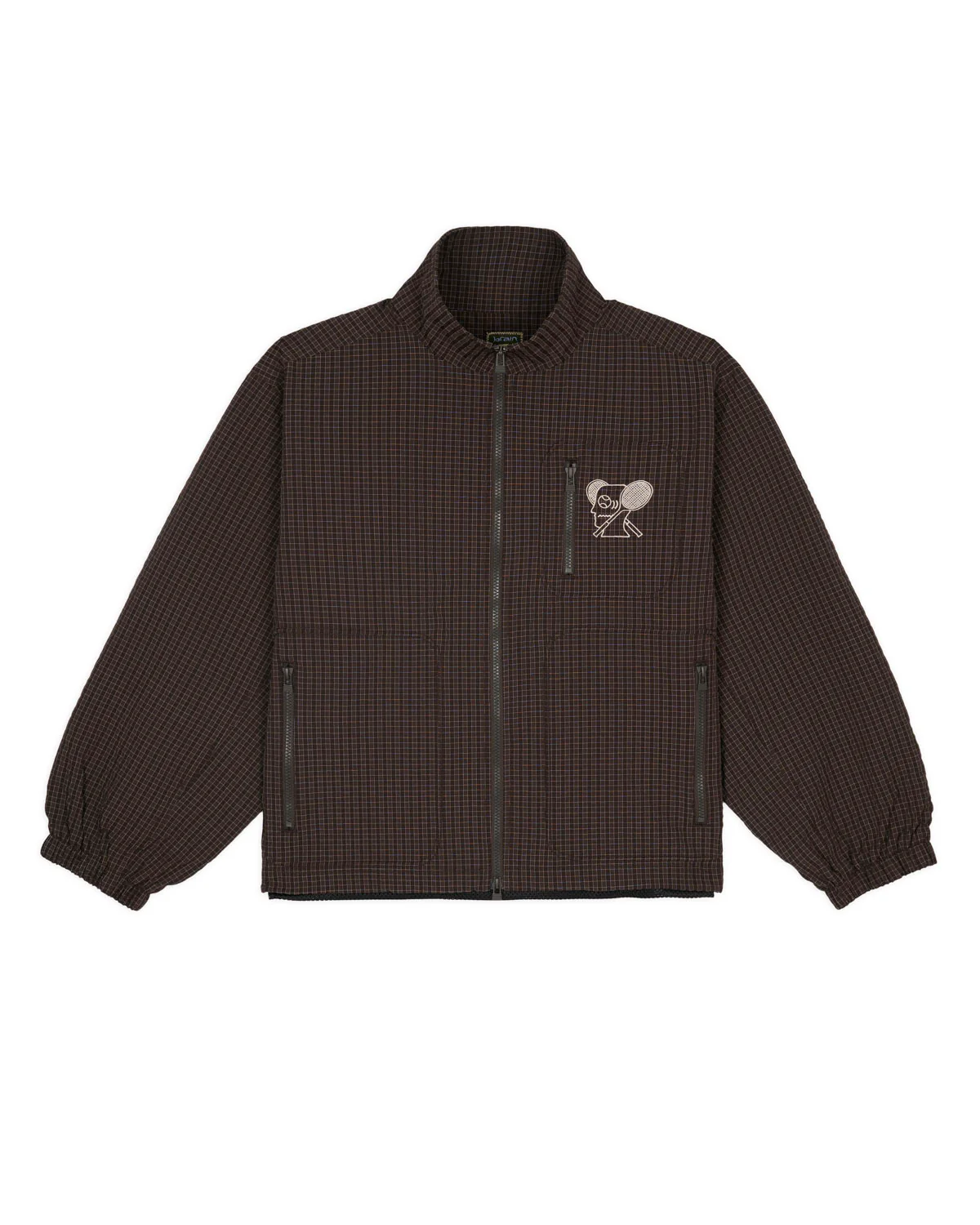 Brain Dead Equipment Tennis Zip Jacket - Chocolate