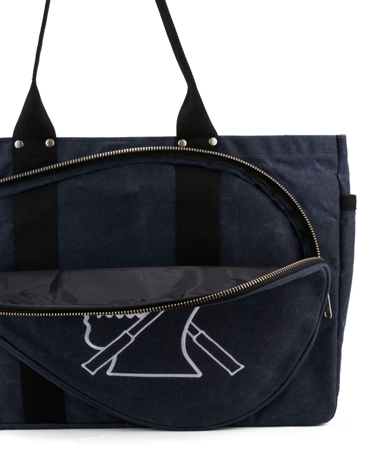 Brain Dead Equipment Waxed Canvas Tennis Tote - Navy - Image 2