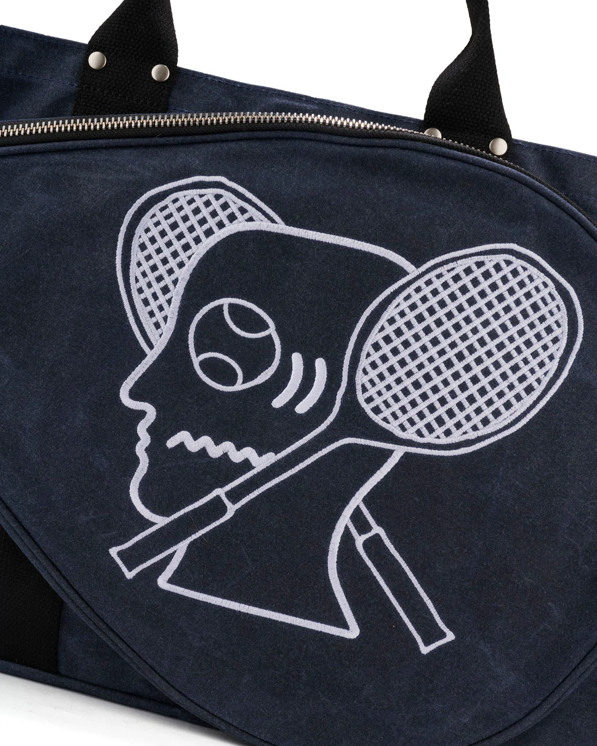 Brain Dead Equipment Waxed Canvas Tennis Tote - Navy - Image 5
