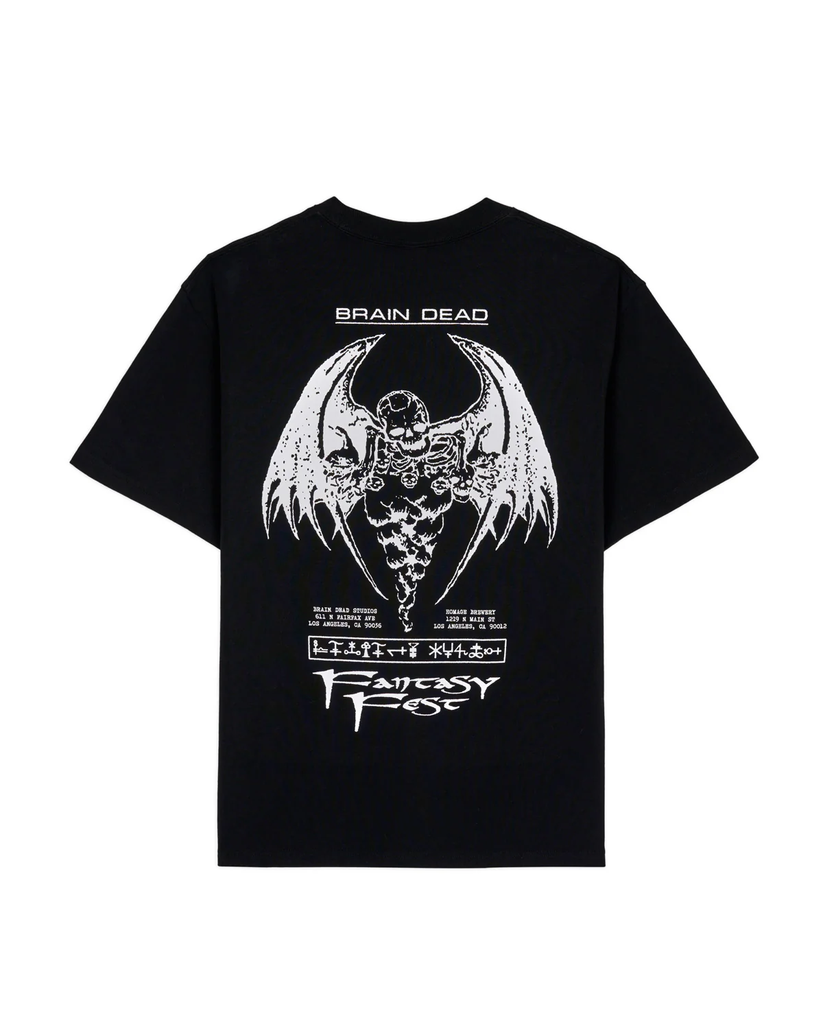 Brain Dead Fantasy Fest T-shirt - Black