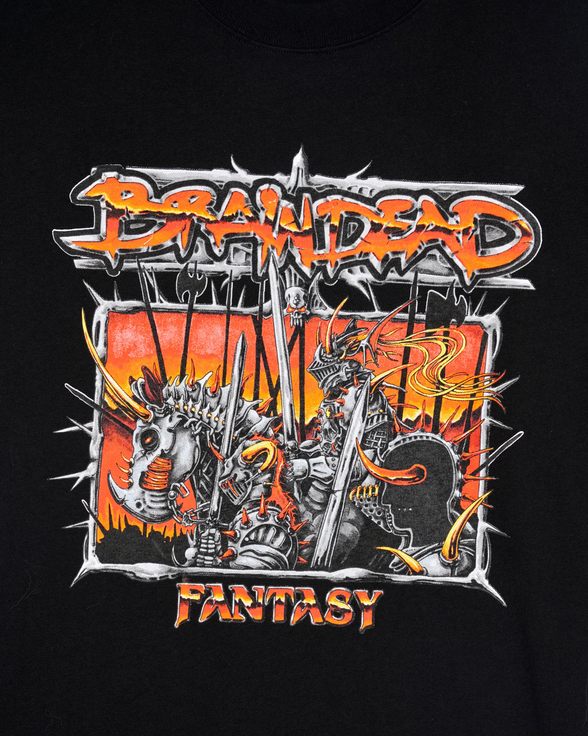 Brain Dead Fantasy Games Gomzé Knight T-Shirt - Black - Image 2