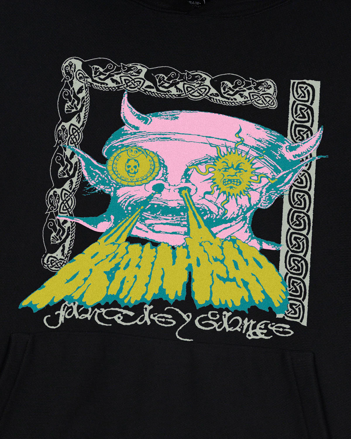 Brain Dead Fantasy Games Hooded Sweatshirt - Black - Image 3