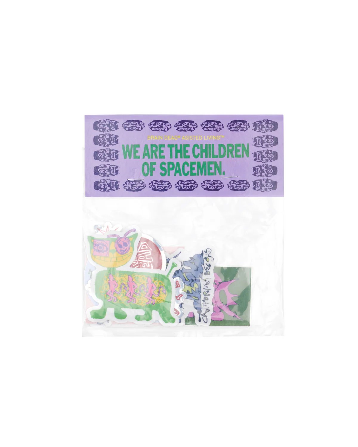 Brain Dead SS25 Sticker Pack - Multi