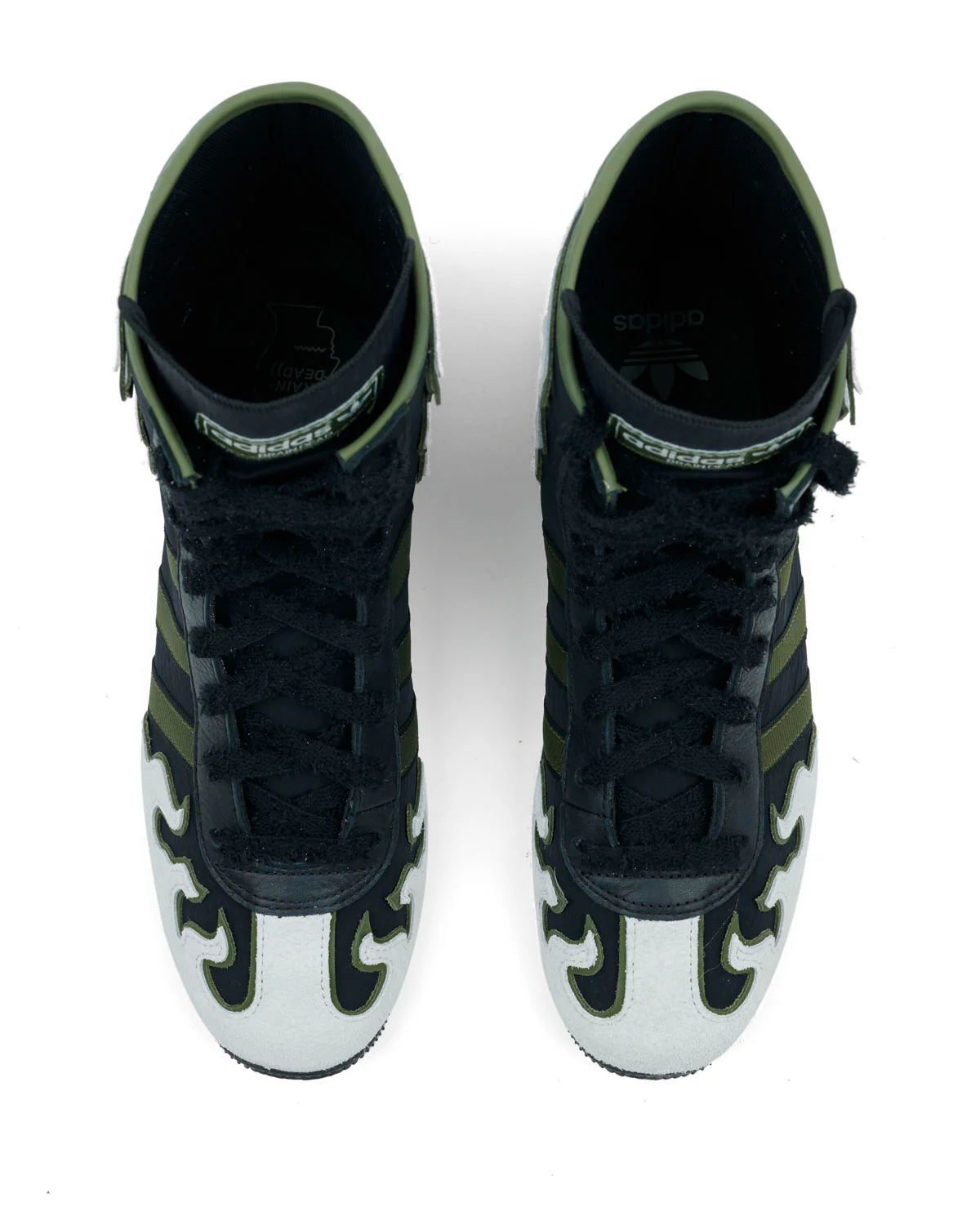 Brain Dead x adidas Japan Hi - Black/Green - Image 4