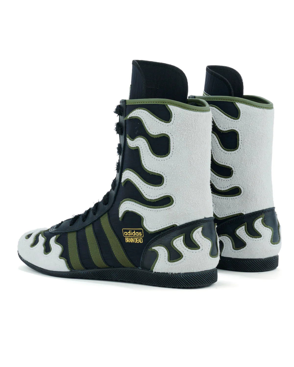 Brain Dead x adidas Japan Hi - Black/Green - Image 5