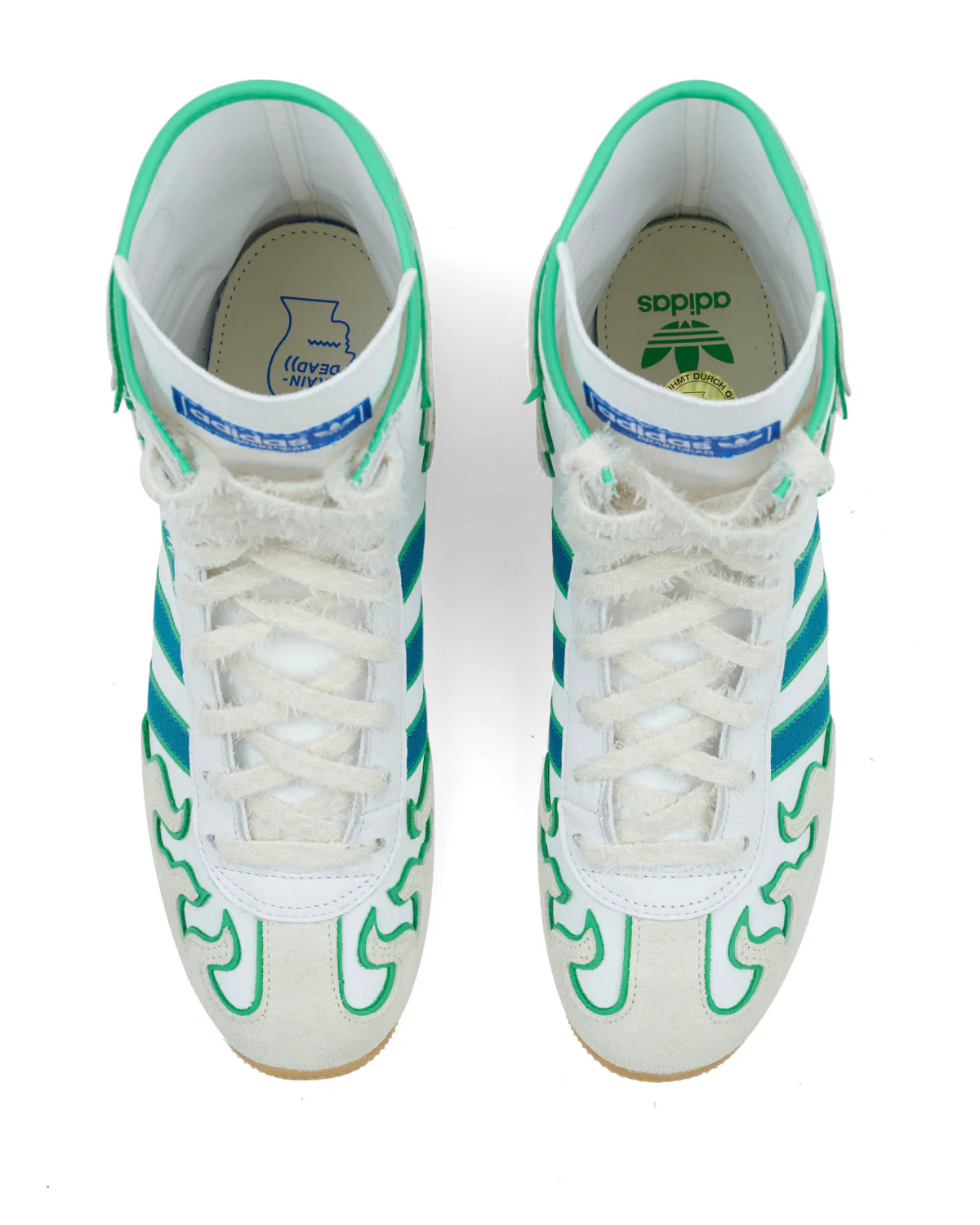 Brain Dead x adidas Japan Hi - White/Green - Image 3