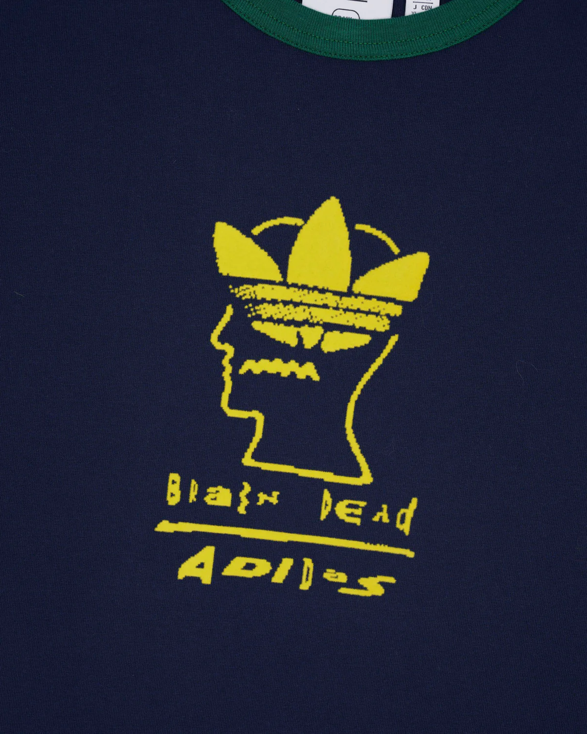 Brain Dead x adidas Logo Lockup T-shirt - Navy - Image 2