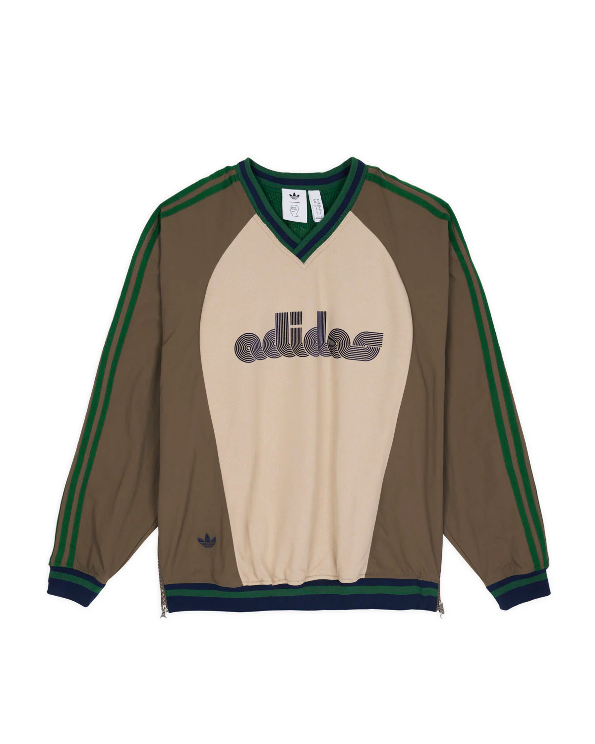 Brain Dead x adidas Pullover Windbreaker - Brown Multi