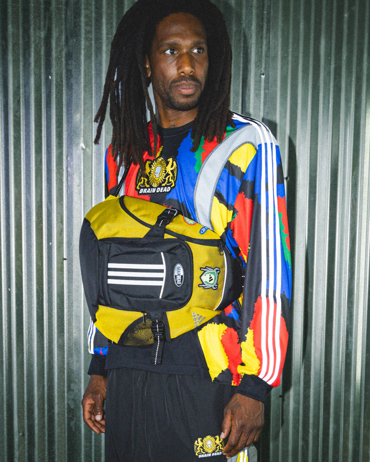 Brain Dead x adidas Sling Bag - Yellow - Image 5