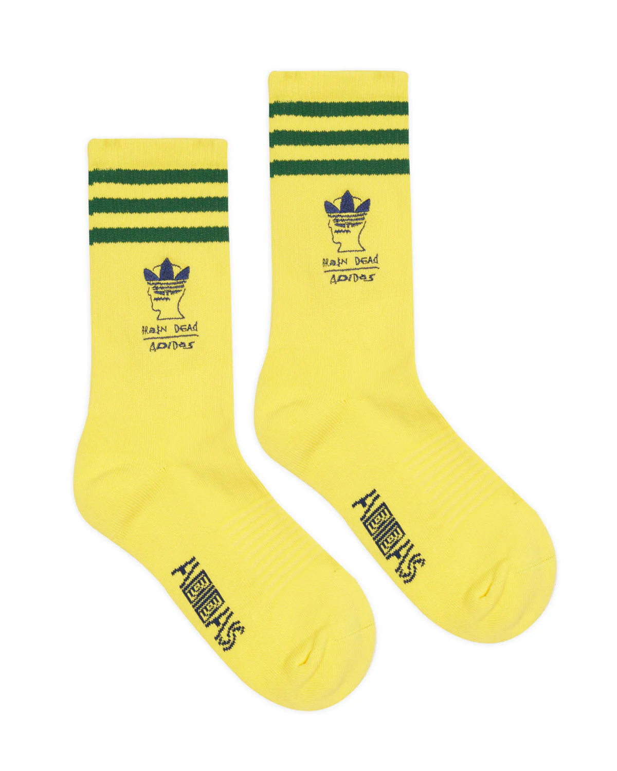 Brain Dead x adidas Socks - Yellow