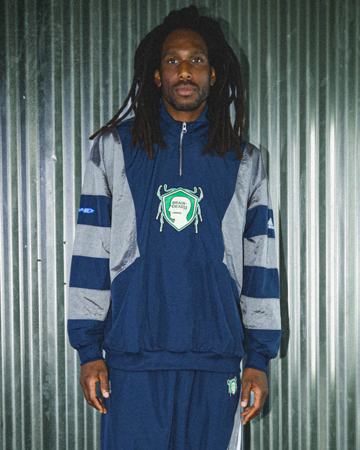 Brain Dead x adidas Track Top - Navy - Image 2