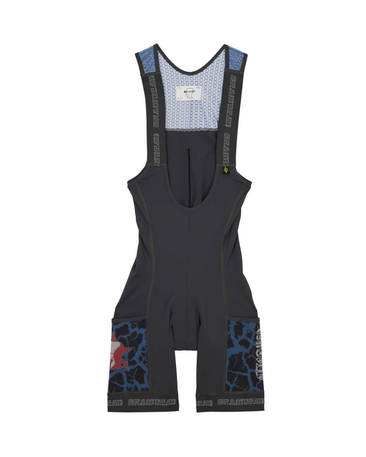 Brain Dead x Attaquer Cargo Bib - Blue Multi