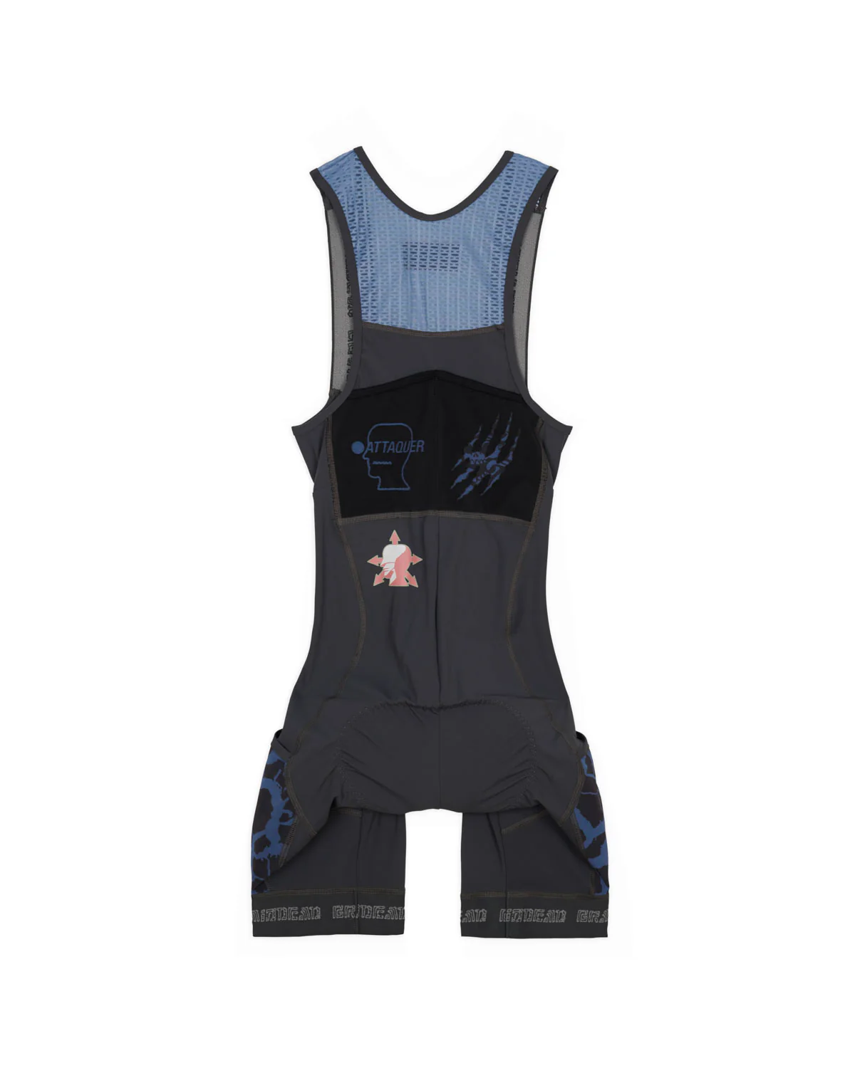 Brain Dead x Attaquer Women's Cargo Bib - Blue Multi - Image 2