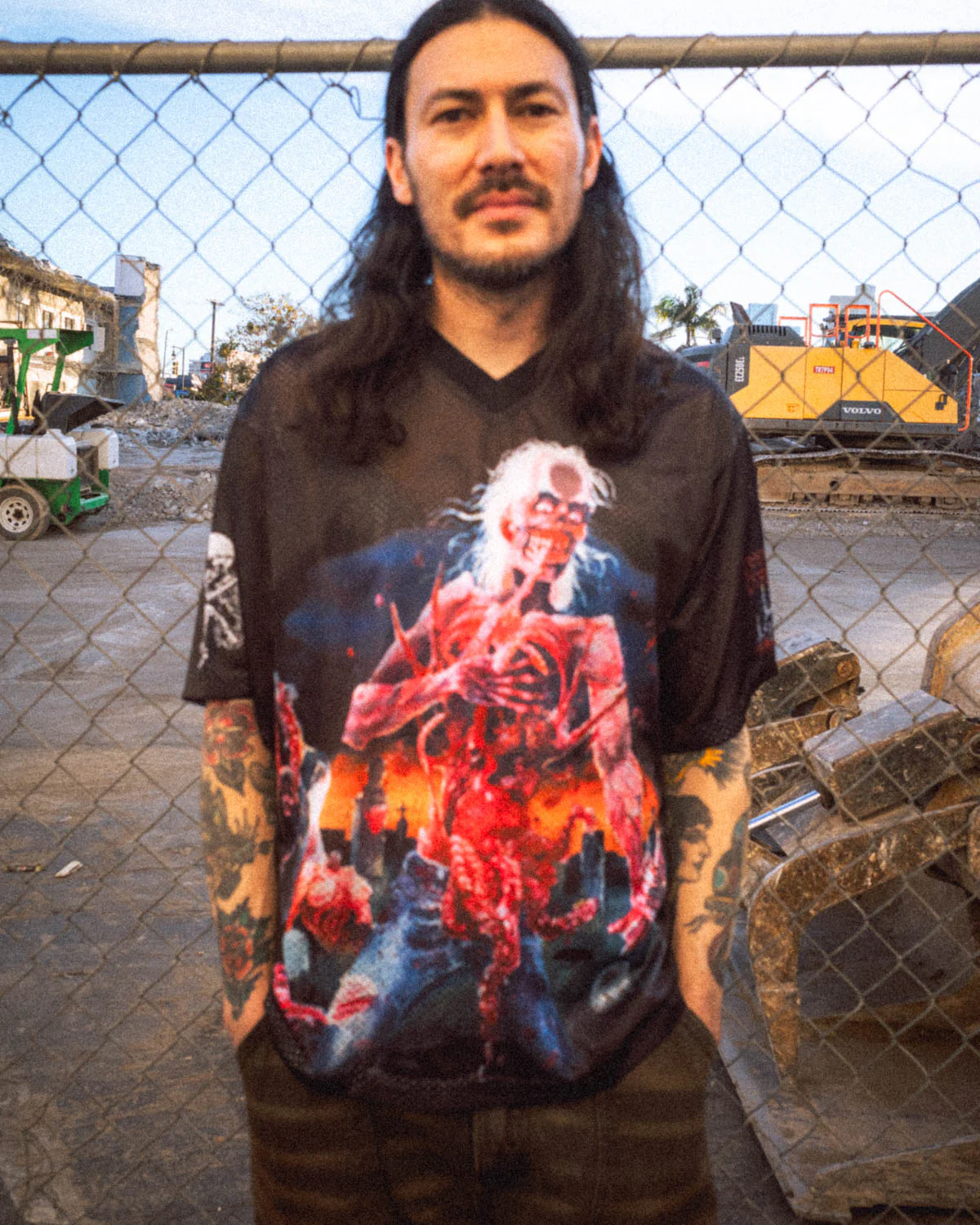 Brain Dead x Cannibal Corpse Football Jersey - Black - Image 2