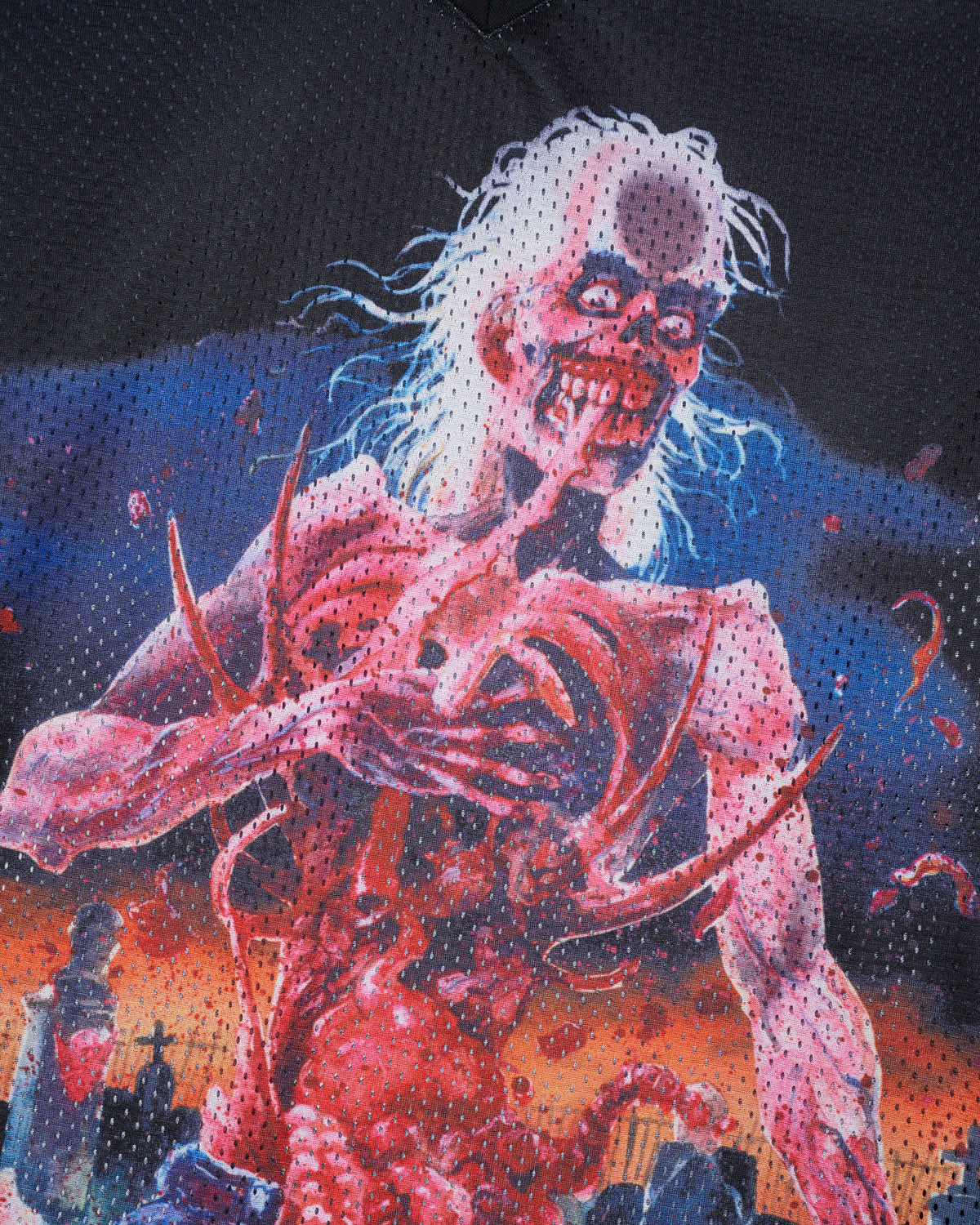 Brain Dead x Cannibal Corpse Football Jersey - Black - Image 3