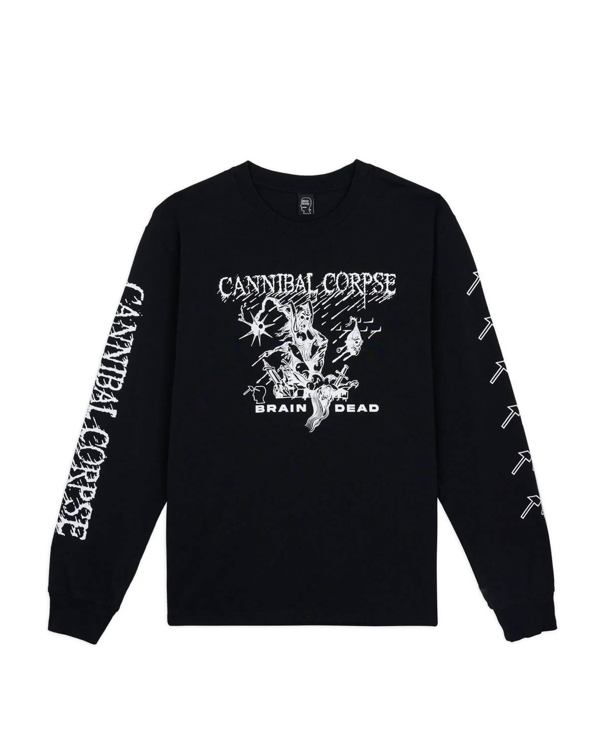 Brain Dead x Cannibal Corpse Mutilation Long Sleeve - Black