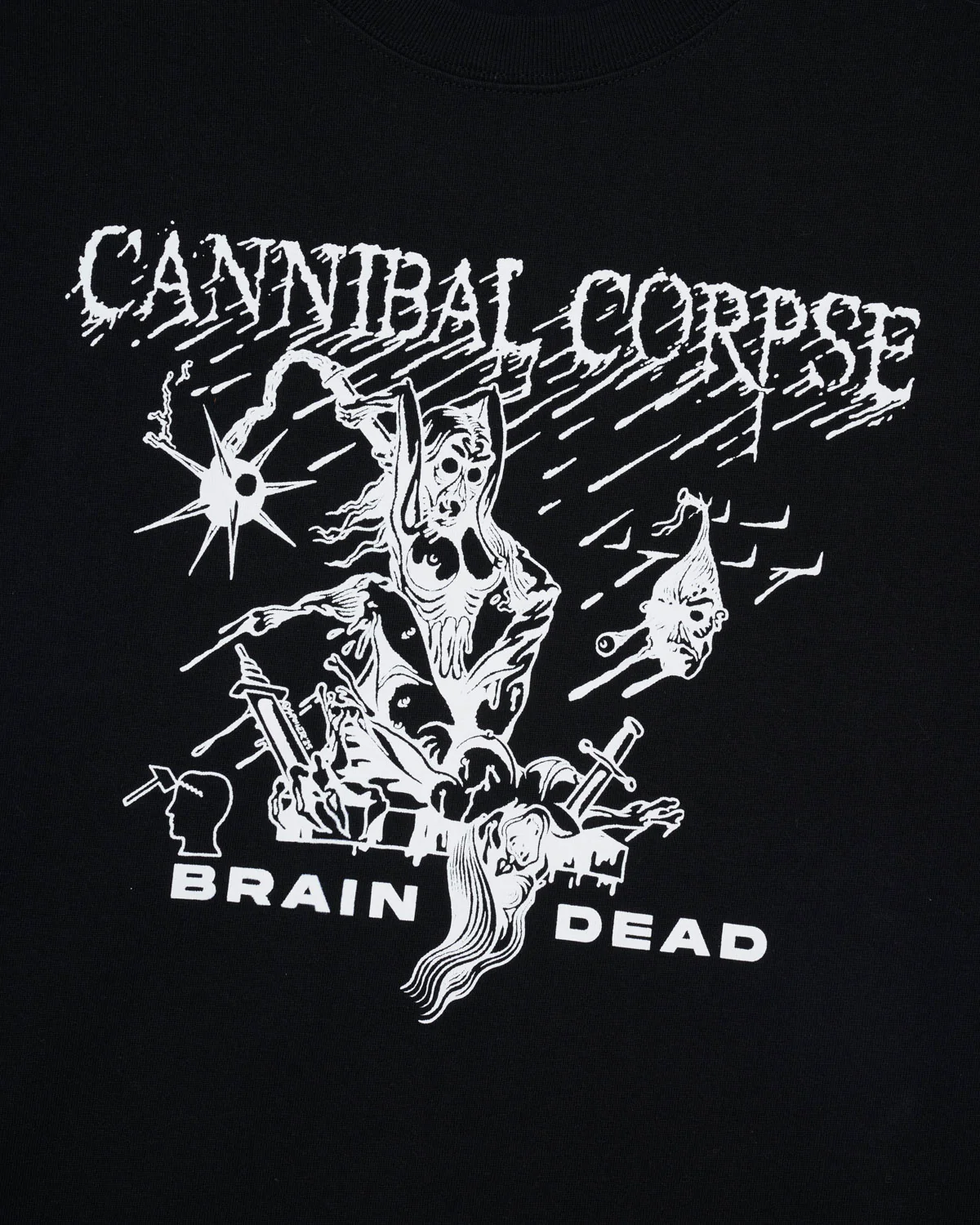 Brain Dead x Cannibal Corpse Mutilation Long Sleeve - Black - Image 2