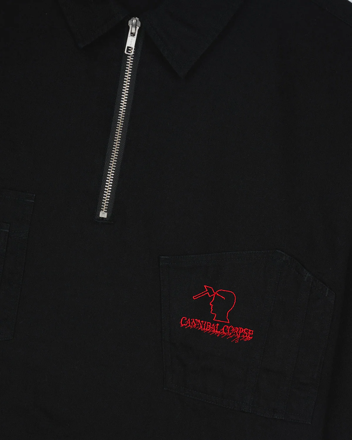 Brain Dead x Cannibal Corpse Work Shirt - Black - Image 5