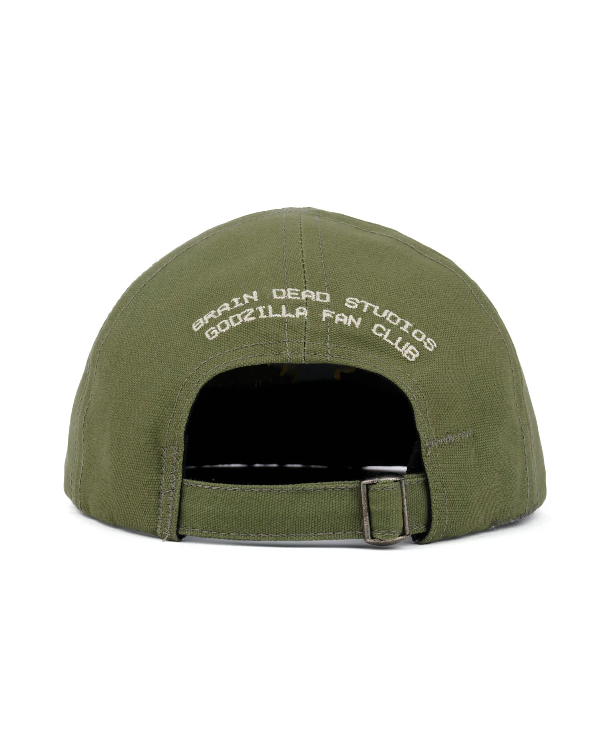 Brain Dead x Godzilla 6 Panel Engineer Hat - Olive - Image 2