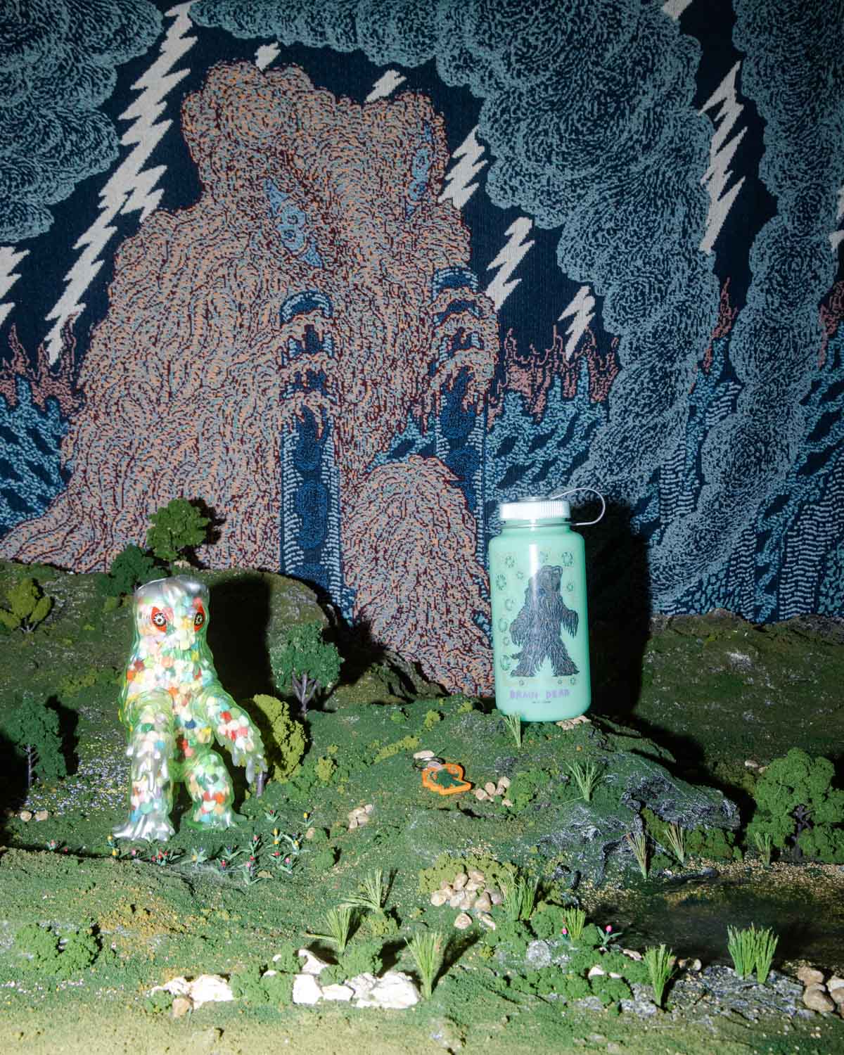 Brain Dead x Godzilla Hedorah Meal Time Blanket - Multi - Image 6