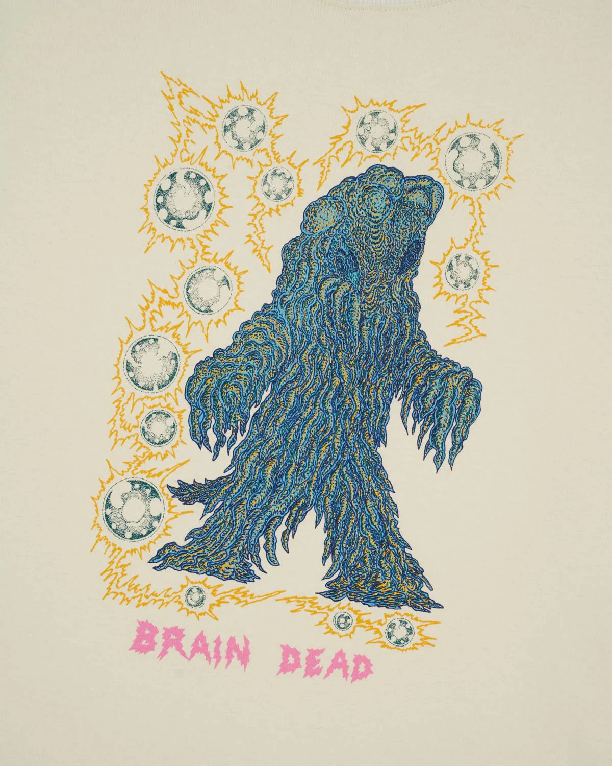 Brain Dead x Godzilla Hedorah T-shirt - Natural - Image 2