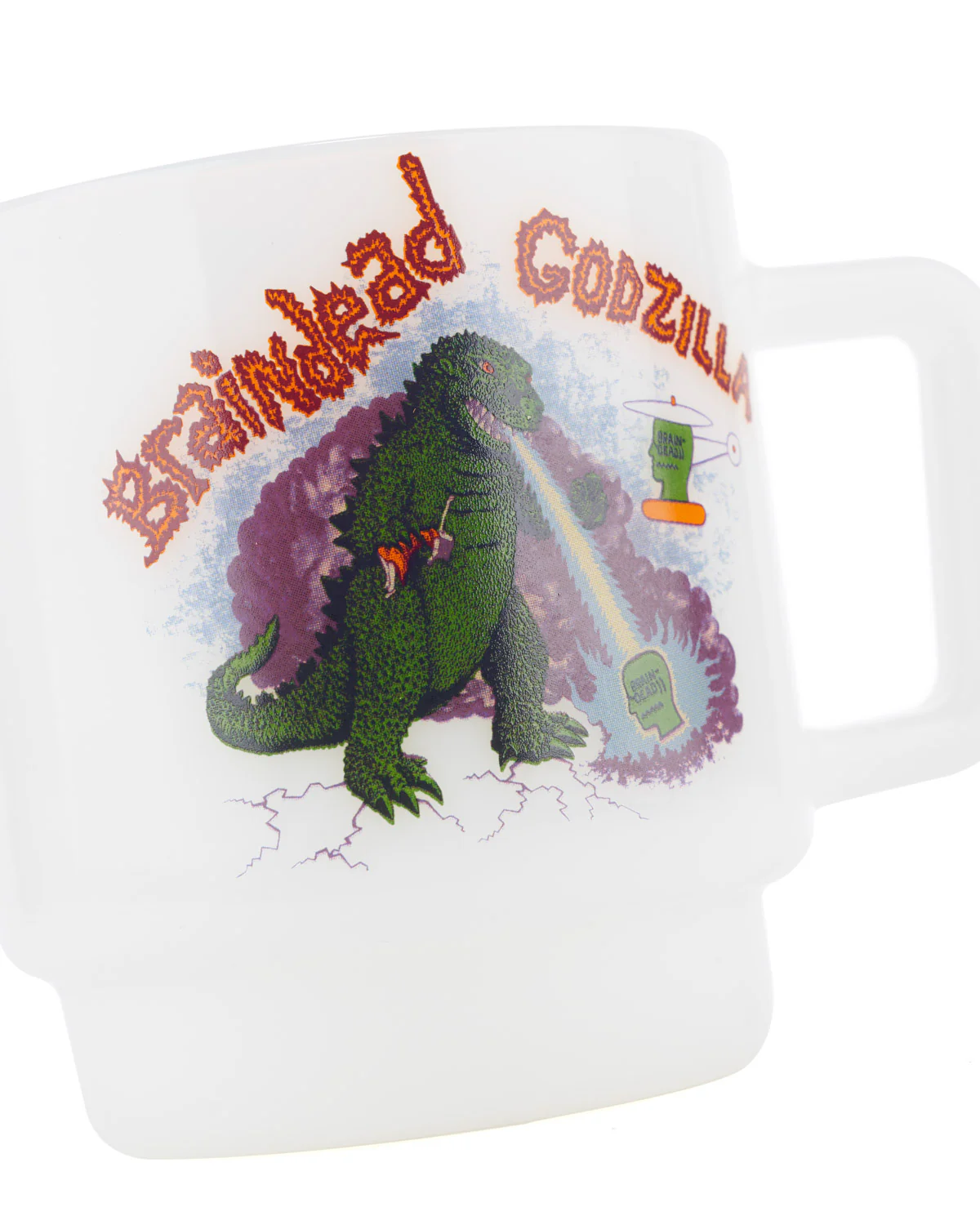 Brain Dead x Godzilla Maquette Milk Glass - White - Image 3