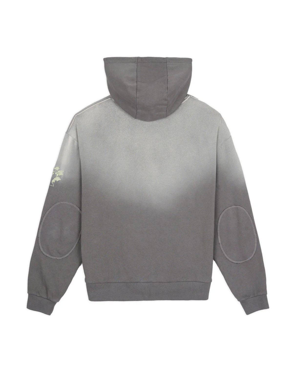 Brain Dead x Godzilla Mechagodzilla Button Mockneck Hoodie - Washed Brown - Image 3