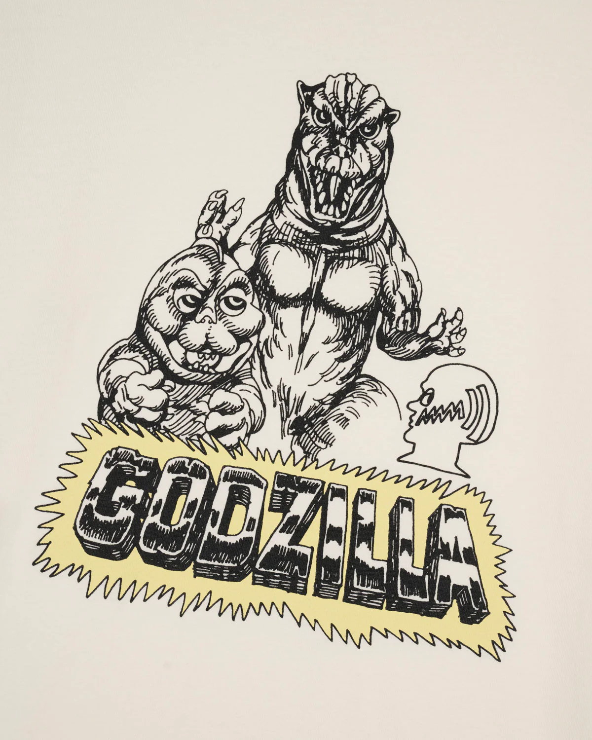 Brain Dead x Godzilla Son of Godzilla T-shirt - Natural - Image 2