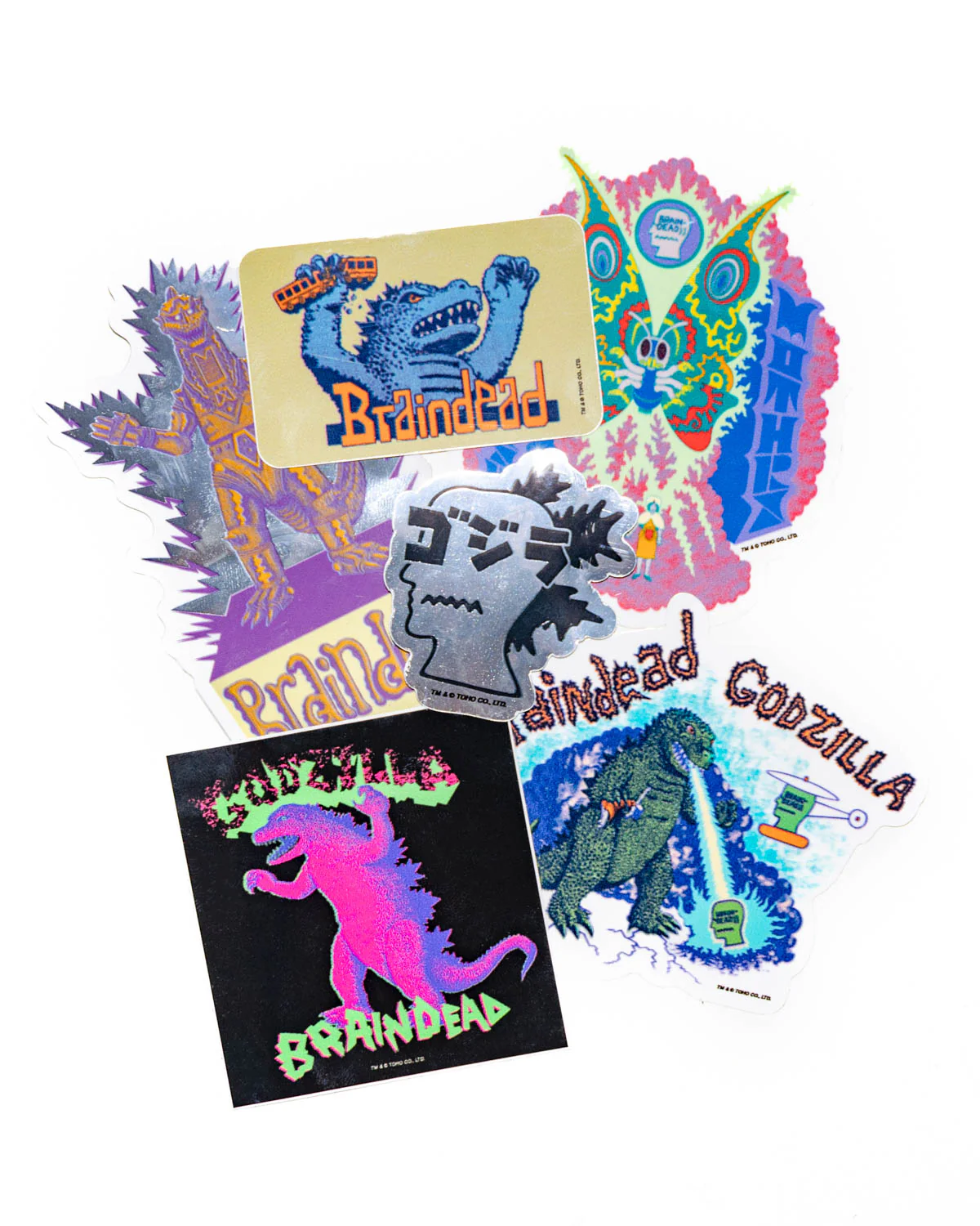 Brain Dead x Godzilla Sticker Pack - Multi - Image 2