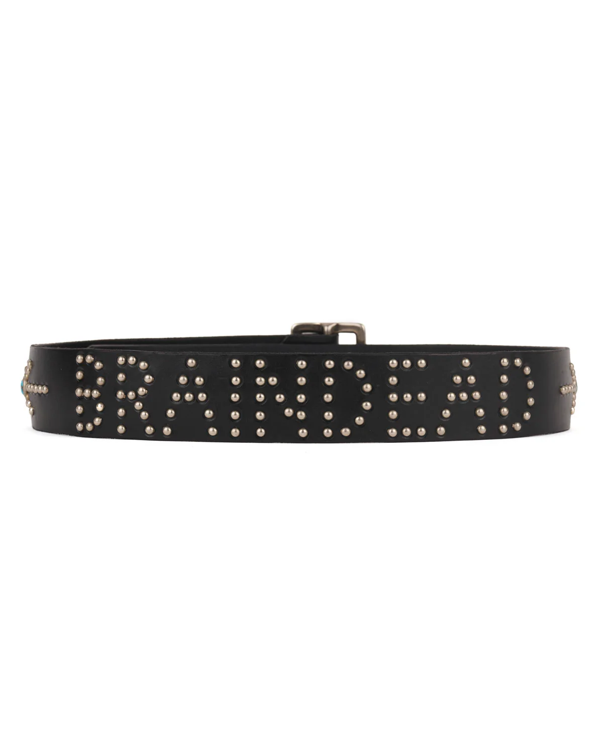 Brain Dead x Hollywood Trading Co Turquoise Studded Standard Belt - Black - Image 2