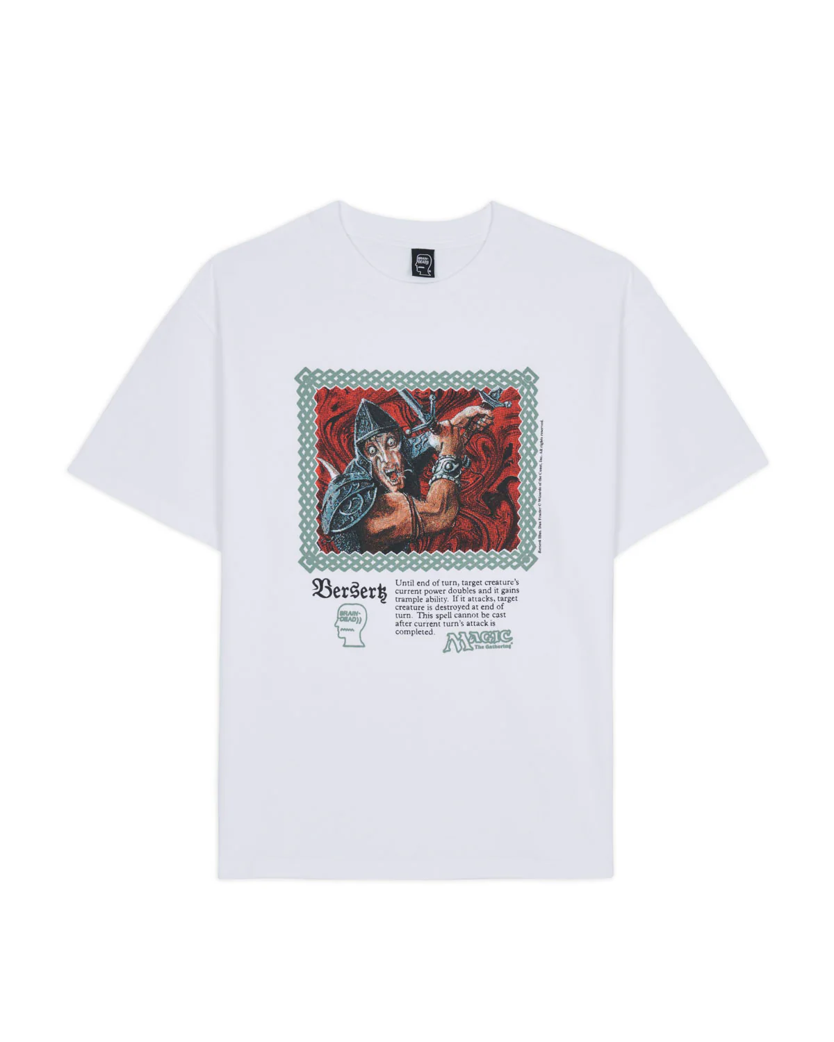 Brain Dead x Magic The Gathering Berserk T-Shirt - White