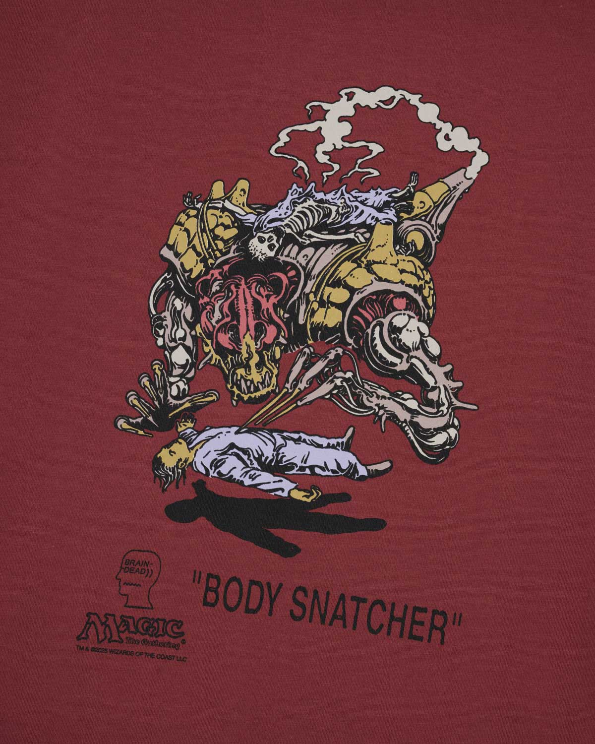 Brain Dead x Magic: The Gathering Body Snatcher T-shirt - Maroon - Image 2