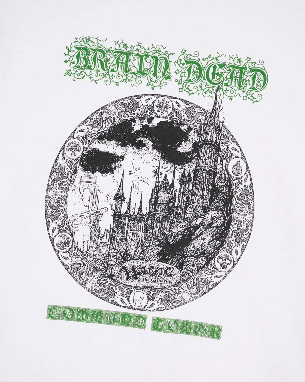 Brain Dead x Magic: The Gathering Command Tower T-shirt - White - Image 2