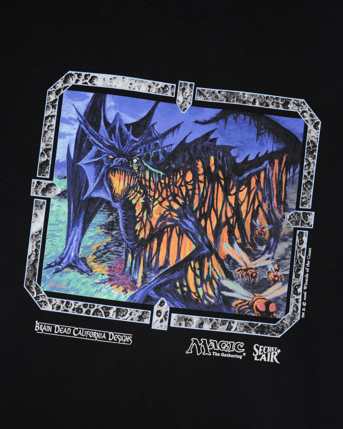 Brain Dead x Magic: The Gathering Secret Lair Feast Tee - Black - Image 2