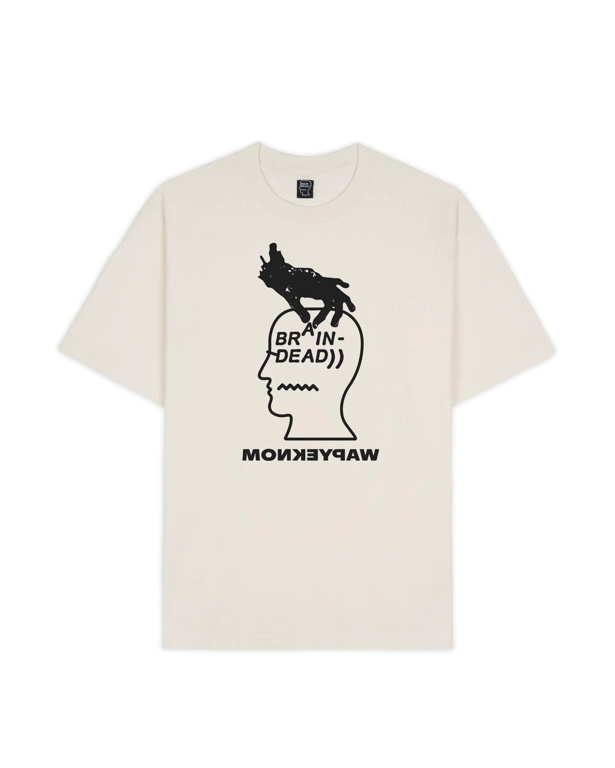 Brain Dead x Monkeypaw Logo Lockup T-shirt - Natural