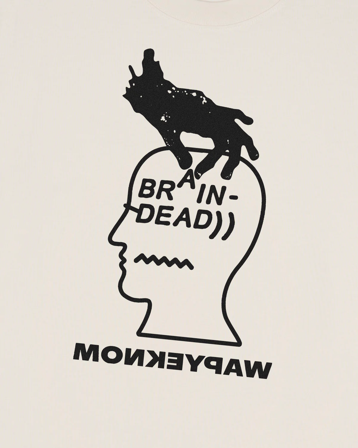 Brain Dead x Monkeypaw Logo Lockup T-shirt - Natural - Image 2