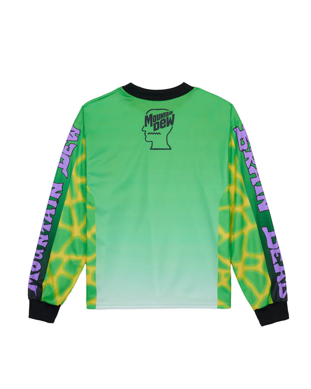 Brain Dead x Mountain Dew Psycho Disc Jam Long Sleeve Jersey - Green Multi - Image 2